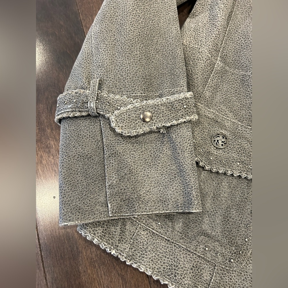 Gray Leather Jacket - image 6